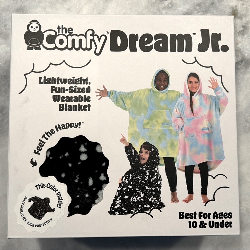 The Comfy Dream Jr. Wearable Blanket, Black/White